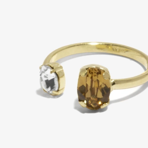 Anillo Pisa Abierto Ajustable - Baño Oro en internet