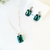 Conjunto Emerald Cut 11 mm