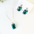 Conjunto Emerald Cut 11 mm