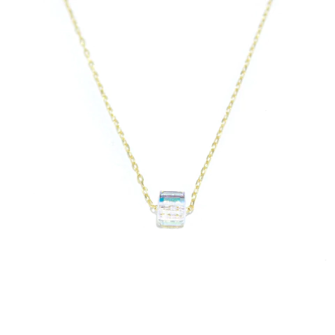 Collar Cube 4mm - Gold en internet