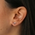 Aros chispas corazón plano