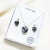 Conjunto Dije Corazón 14 mm + Aros Corazón 10 mm - Blühend Crystals