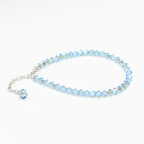 Pulseras Azules - Cristales de Swarovski® 4mm en internet