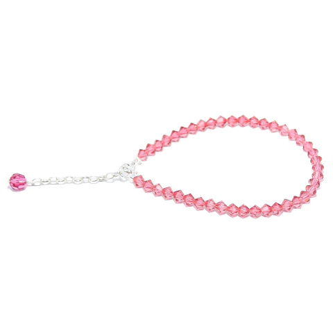 Pulseras Rosas - Cristales de Swarovski® 4mm en internet