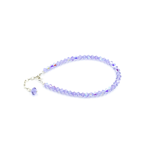 Pulseras Violetas - Preciosa® Crystals 4 mm - Blühend Crystals