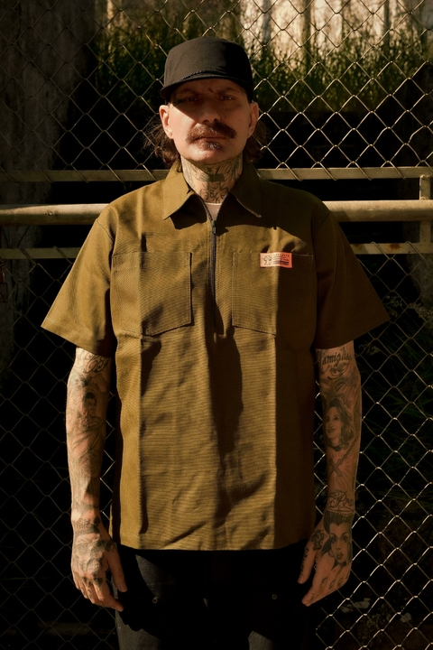 Camisa ZIp Up - Verde - comprar online