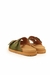 SANDALIA SLIDE VEGAN VERDE - tienda online