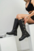 BOTA BOOTS CUERO NEGRO# en internet