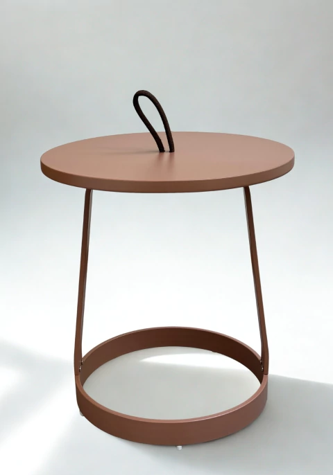 Mesa Auxiliar Moreni Aluminio - tienda online