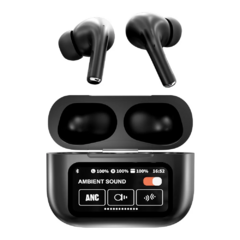 Auriculares Inalambricos A9 Bluetooth 5.4 Smart ANC ENC App 13 Funciones