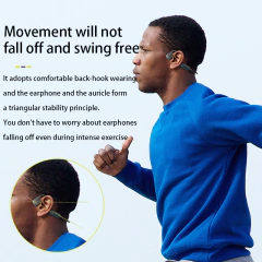 Auricular Bone Conduction Sport Langsdom BS17 11 Hs BT 5.2 IPX6 - Auriculares