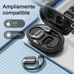 Auricular Open Ear M75 3D Surround Bluetooth 5.4 HD Sound Display Black - comprar online