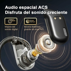 Auricular Open Ear M75 3D Surround Bluetooth 5.4 HD Sound Display Black en internet