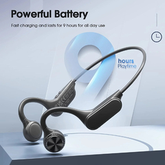 Auricular Mpow Bone Conduction Sport BT 5.0 IPX5 9 hrs Black - Auriculares