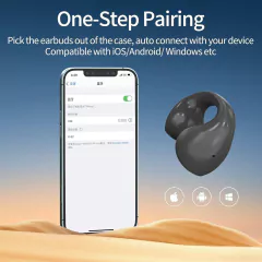 Auricular Deportivo OWS E88 Open Ear Clip On BT 5.3 Low Latency 5/20Hrs - tienda online