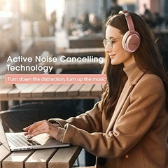 Auricular Mpow H12 IPO Bluetooth + Wired 3.5mm ANC Active Noise Cancelling 40Hrs Gold Rose en internet