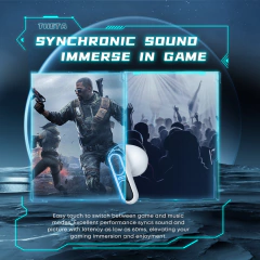 Auriculares Inalambricos Theta TG11 Langsdom Bluetooth 5.3 Cancelación de ruido ENC Low Latency - tienda online