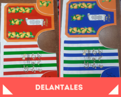 Delantales x2 unidades Lona