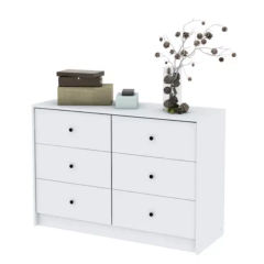 Comoda Malaga blanca 3 cajones - comprar online