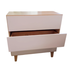 Comoda Nordia Lustre Fresno/Blanco - comprar online