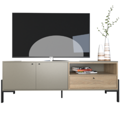 Rack Tv 150 Gris con Madera 4251