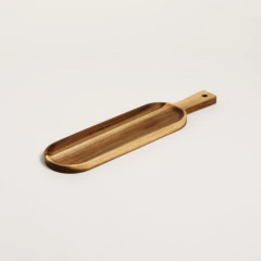 TABLA OVALADA DE ACACIA KIKAR CHICA - comprar online