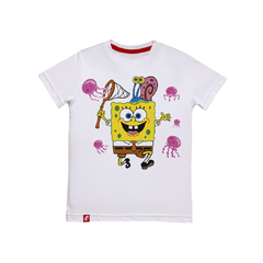 Remera Niños Bob Esponja Atrapa Medusas El Danzante