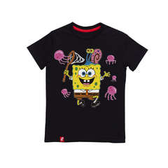 Remera Niños Bob Esponja Atrapa Medusas El Danzante en internet
