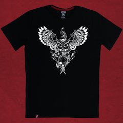 Remera Hombre Buho con Calavera El Danzante - El DANZANTE  Remeras Estampadas