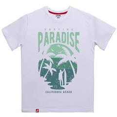 Remera Hombre Surfing Paradise California El Danzante