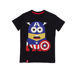 Remera Niños Minions Capitn Amrica El Danzante