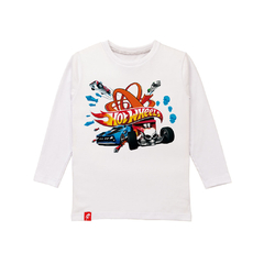 Remera Hot Wheels Composición Manga Larga Niños