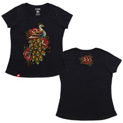 Remera Mujer Pavo Real Old School El Danzante