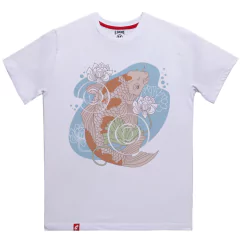 Remera Hombre Pez Koi Pastel El Danzante