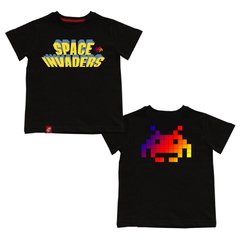 Remera Niños Space Invaders Doble Estampa El Danzante
