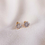 Brinco Ponto de Luz 5mm (maior) banhado a ouro - comprar online