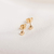 Brinco bolinha 3mm banhado a ouro