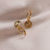 Brinco de Argolinha Sunflower banhado a ouro - comprar online