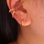 Brinco Argolinha click Basic M 7mm banhado a ouro - comprar online