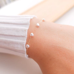 Pulseira Yara 13cm+5cm banhada a ouro - comprar online