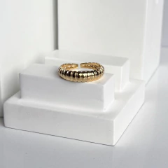 Anel Florence regulável banhado a ouro - comprar online