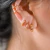 Piercing fake Fio Duplo banhado a ouro - comprar online