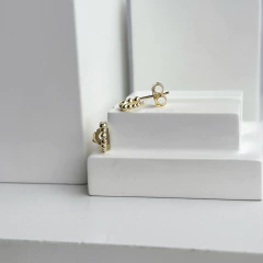 Brinco argolinha Nala banhado a ouro - comprar online