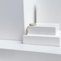 Brinco argolinha Maya (M) banhado a ouro - comprar online