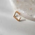 Piercing fake quadrado banhado a ouro - comprar online