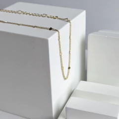 Pulseira chapinhas Lola (17cm) banhada a ouro - comprar online