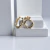 Trio brincos argolinha Bamboo banhado a ouro - comprar online
