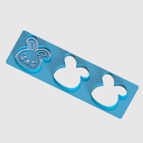 Cortador de biscoitos e marcador, régua de coelhinhos - comprar online