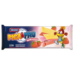Wafer Todeschini Pica-Pau 115g Morango