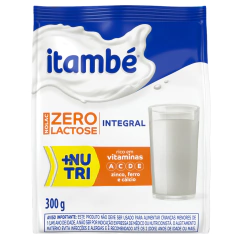 Leite Em Pó Itambé Integral 300g Zero Lactose - comprar online